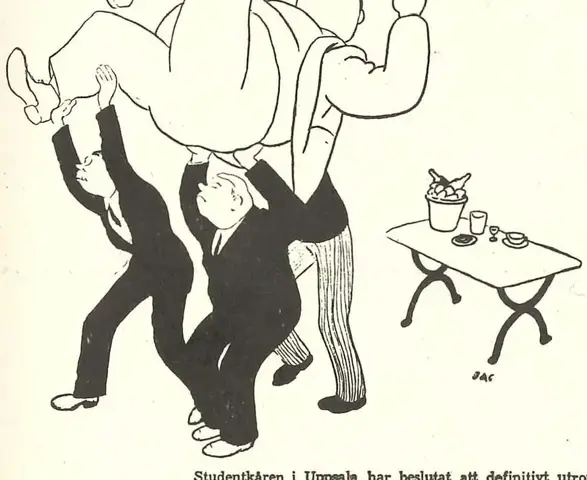 Illustration ur Gustaf V och hans tid. En bokfilm. 1938-1947 (1947), sida 155