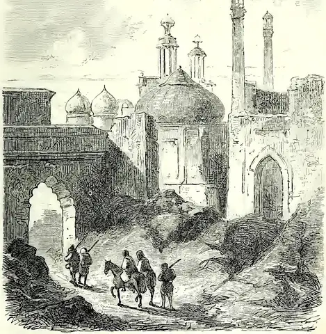 Illustration ur En målares anteckningar. Utdrag ur dagböcker och bref. Del 2. Indien (1872), sida 189