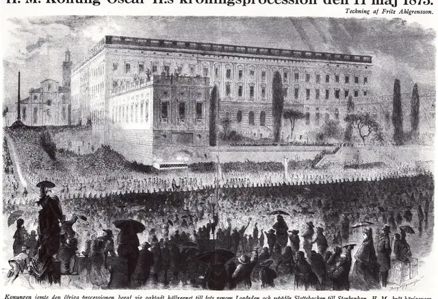 Illustration ur Oscar II och hans tid. En bokfilm (1936), sida 17