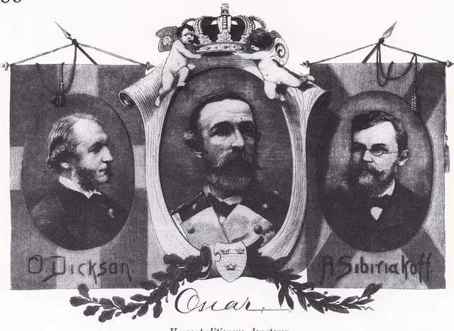 Illustration ur Oscar II och hans tid. En bokfilm (1936), sida 120