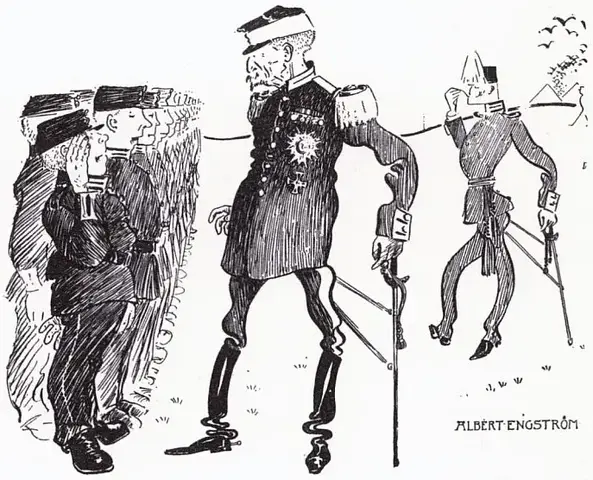 Illustration ur Oscar II och hans tid. En bokfilm (1936), sida 341