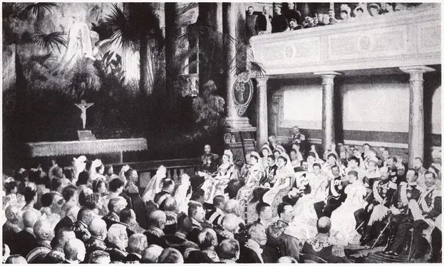 Illustration ur Oscar II och hans tid. En bokfilm (1936), sida 355