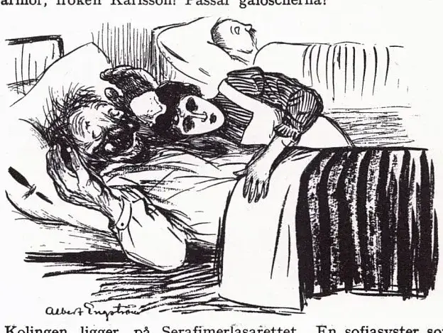 Illustration ur Oscar II och hans tid. En bokfilm (1936), sida 407