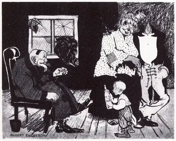 Illustration ur Oscar II och hans tid. En bokfilm (1936), sida 407