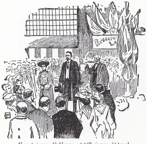 Illustration ur Oscar II och hans tid. En bokfilm (1936), sida 428