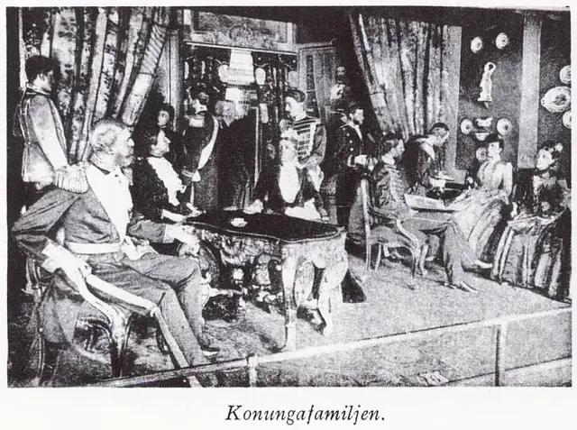 Illustration ur Oscar II och hans tid. En bokfilm (1936), sida 452