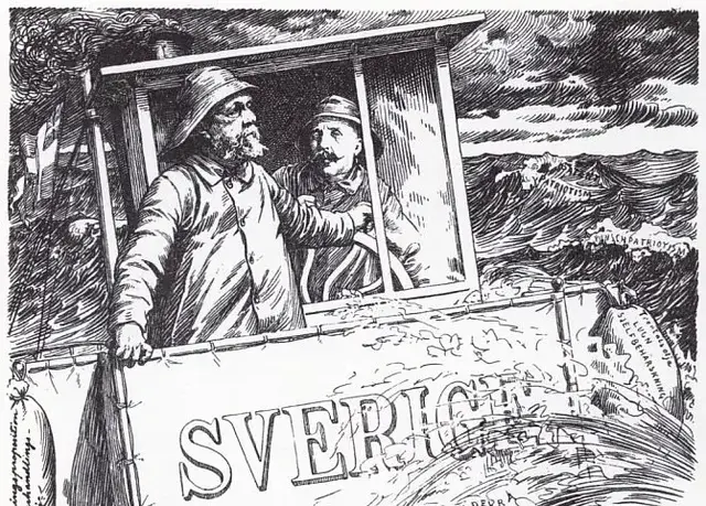 Illustration ur Oscar II och hans tid. En bokfilm (1936), sida 460