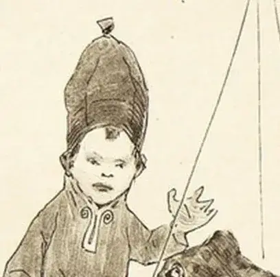 Illustration ur Lille Viggs äfventyr på julafton (1895), sida 37
