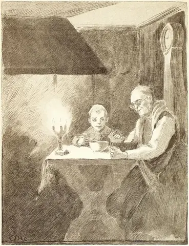 Illustration ur Lille Viggs äfventyr på julafton (1895), sida 47