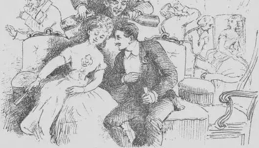 Illustration ur Marionetter (1876), sida 45