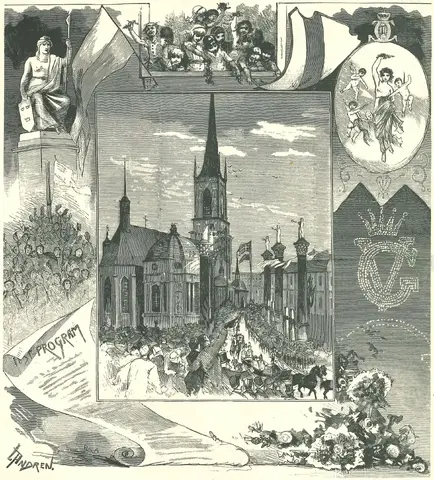 Illustration ur Med kungen för fosterlandet (1934), sida 33