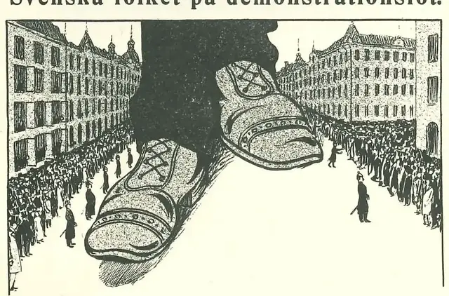 Illustration ur Med kungen för fosterlandet (1934), sida 53