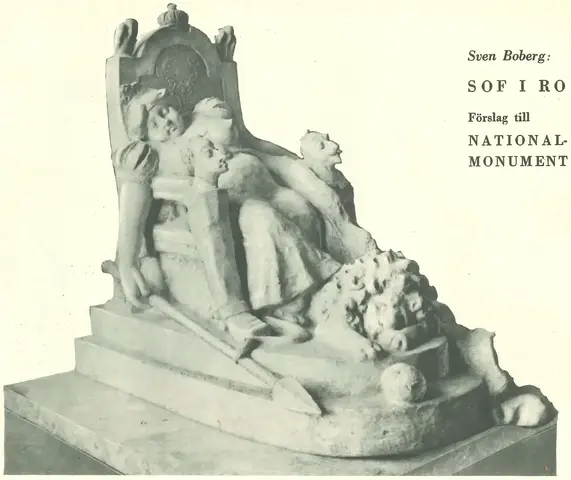 Illustration ur Med kungen för fosterlandet (1934), sida 62