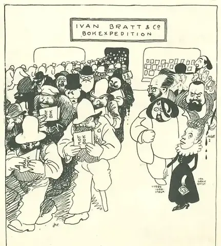 Illustration ur Med kungen för fosterlandet (1934), sida 71