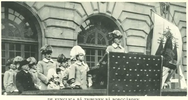 Illustration ur Med kungen för fosterlandet (1934), sida 72