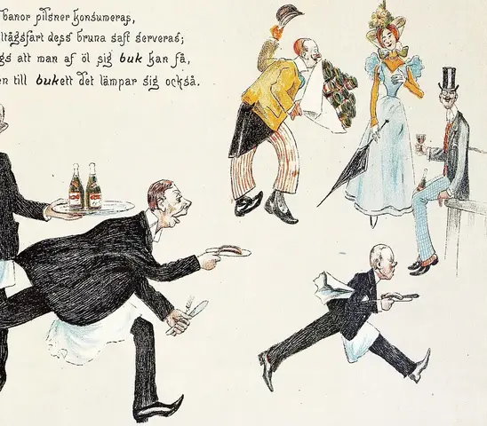 Illustration, iii (öl-ländingen herr malte humleknopps sommarbesök åp