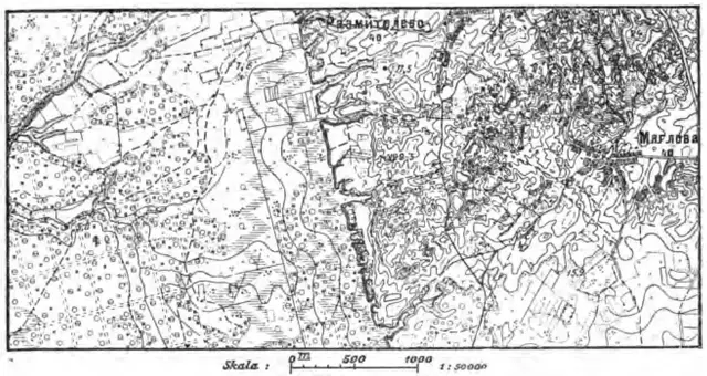 Illustration ur Om Skandinaviens geografiska utveckling efter istiden af Gerard de Geer (1896), sida 97