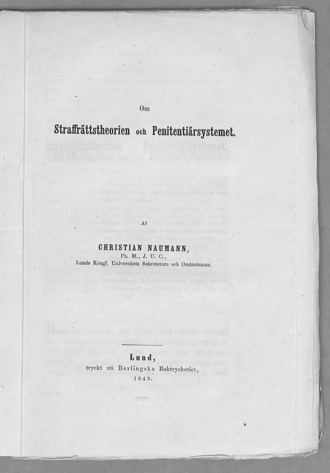 Originalsida iii