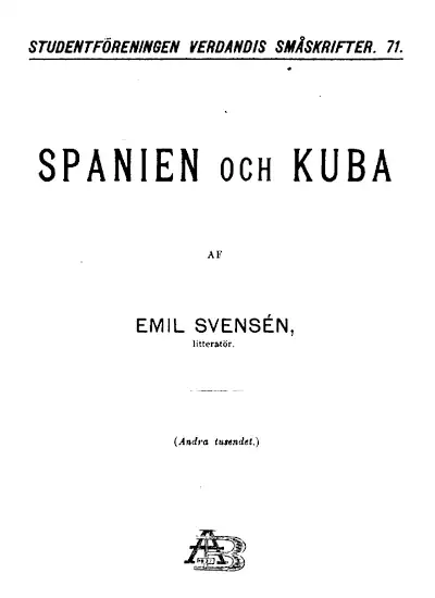 Spanien och Kuba omslag