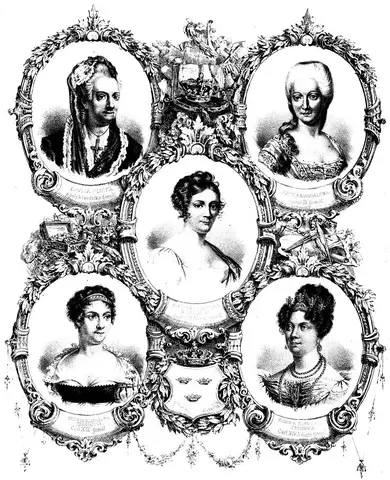 Illustration ur Anteckningar om svenska qvinnor (1864), sida 37