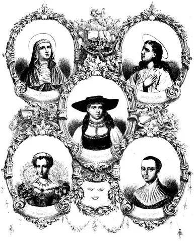 Illustration ur Anteckningar om svenska qvinnor (1864), sida 121