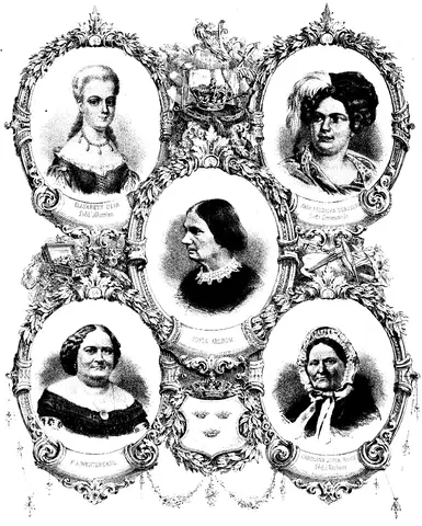 Illustration ur Anteckningar om svenska qvinnor (1864), sida 190