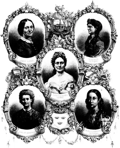 Illustration ur Anteckningar om svenska qvinnor (1864), sida 340