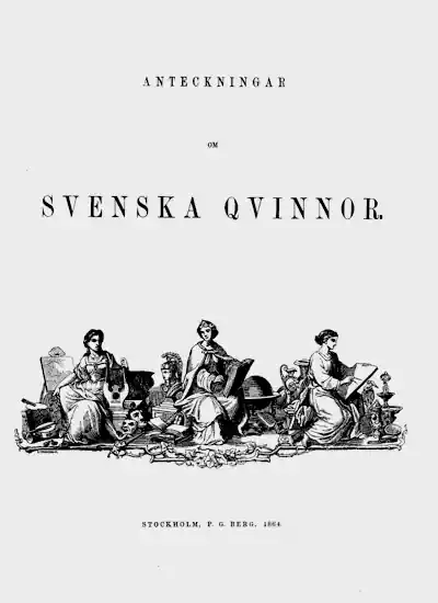Anteckningar om svenska qvinnor omslag