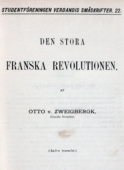 Den stora franska revolutionen omslag