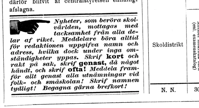 Illustration ur Svensk Läraretidning: 1893, sida 250