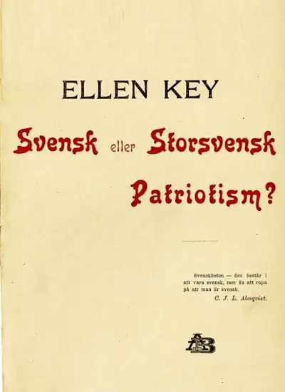Svensk eller Storsvensk Patriotism omslag