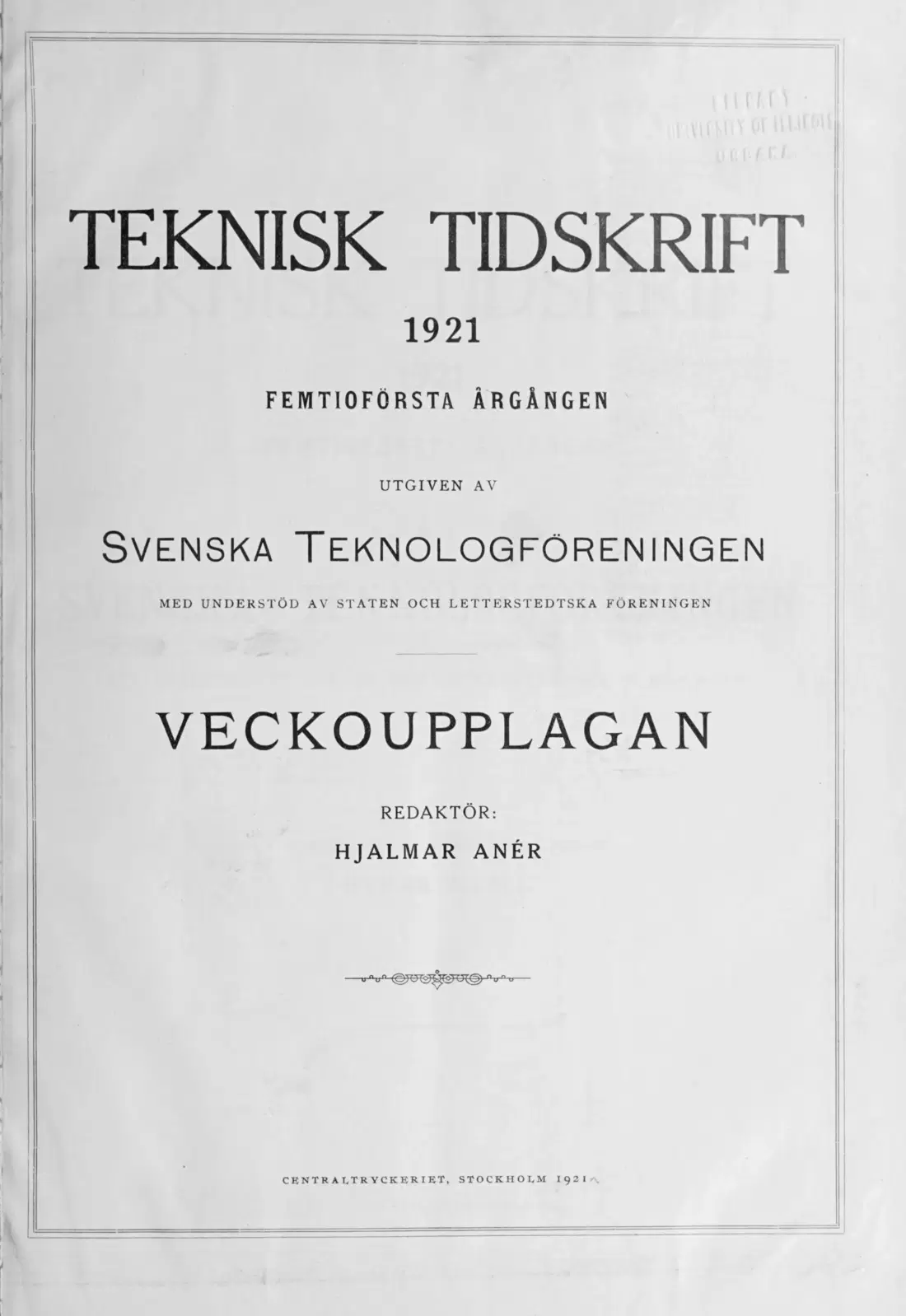 Originalsida vii