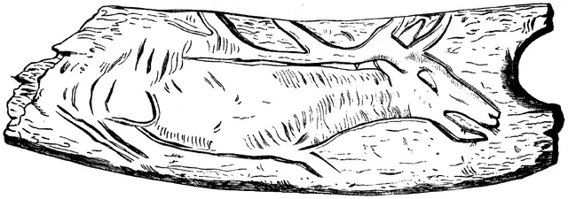 Illustration ur Om de äldsta spåren (1873), sida 104