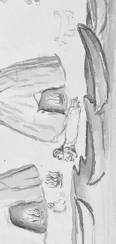 Illustration ur Skissböcker (1830), sida 58
