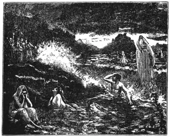 Illustration ur Verldens undergång (1895), sida 101