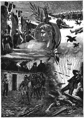 Illustration ur Verldens undergång (1895), sida 149