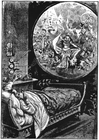 Illustration ur Verldens undergång (1895), sida 157