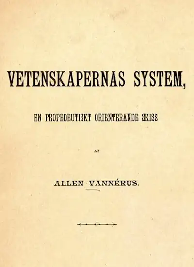 Vetenskapernas system : en propedeutiskt orienterande skiss omslag