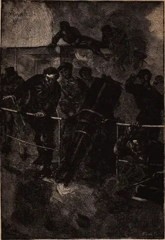 Illustration ur Ingenjör Roburs luftfärd (1894), sida 152
