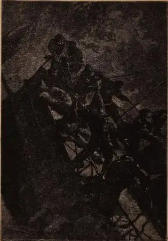 Illustration ur Ingenjör Roburs luftfärd (1894), sida 208