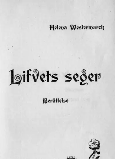 Lifvets seger. Berättelse omslag